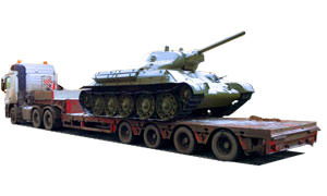 Transportation of military equipment